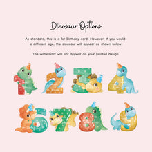 Dinosaur Birthday Boy Card