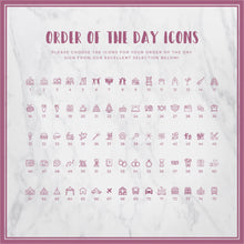 Tropical Leaves // Order of the Day Sign // #5012