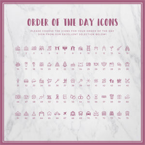 Tropical Leaves // Order of the Day Sign // #5012