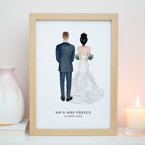Mr & Mrs Wedding Gift Print