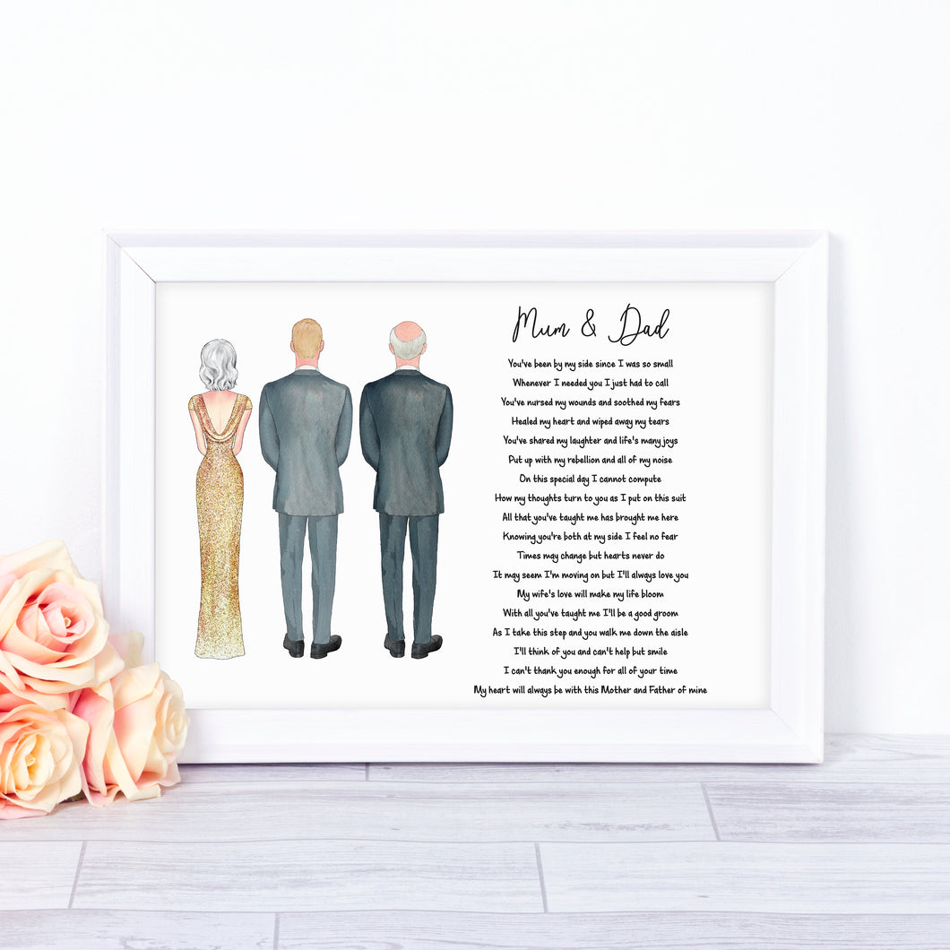 Mother & Father of the Groom Print #P023