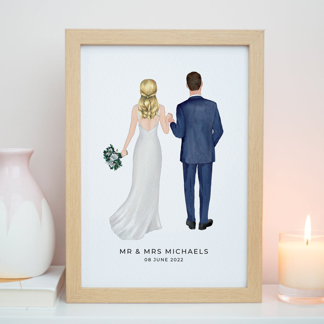 Mr & Mrs Wedding Gift Print