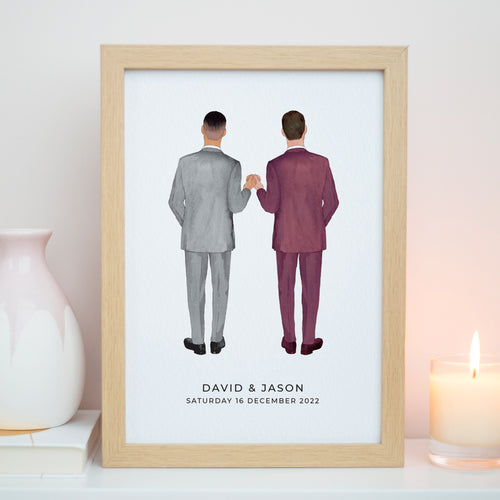 Mr & Mr Wedding Gift Print #P031