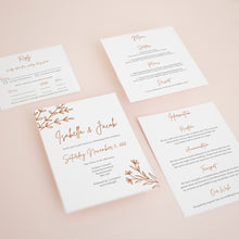 Rust Orange, Pocketfold Invitations, PF-050