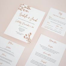 Rust Orange, Pocketfold Invitations, PF-050