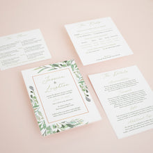 Rustic Greenery, Pocketfold Invitations, PF-052