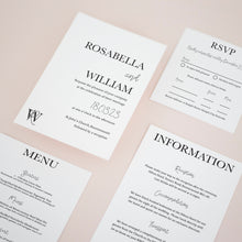 Classy Monochrome, Pocketfold Invitations, PF-053