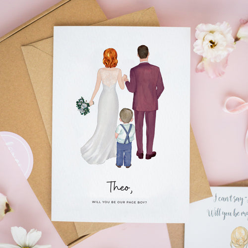 Personalised Page Boy Card