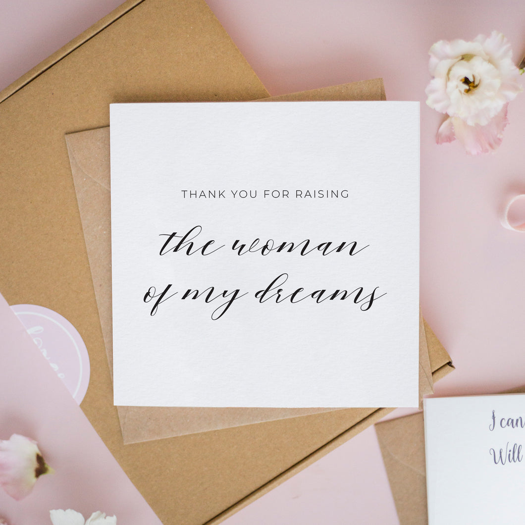 Thank You For Raising The Girl of My Dreams Card #396