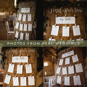 Individual Seating Plan Cards #019